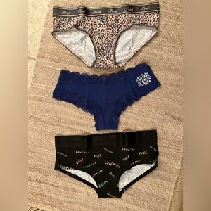 PINK Victoria's Secret panties (set of 3) - NWT